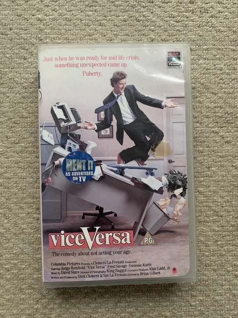 VICE VERSA (1988) Vhs Rca Columbia Pictures Ex Rental Blockbuster Big