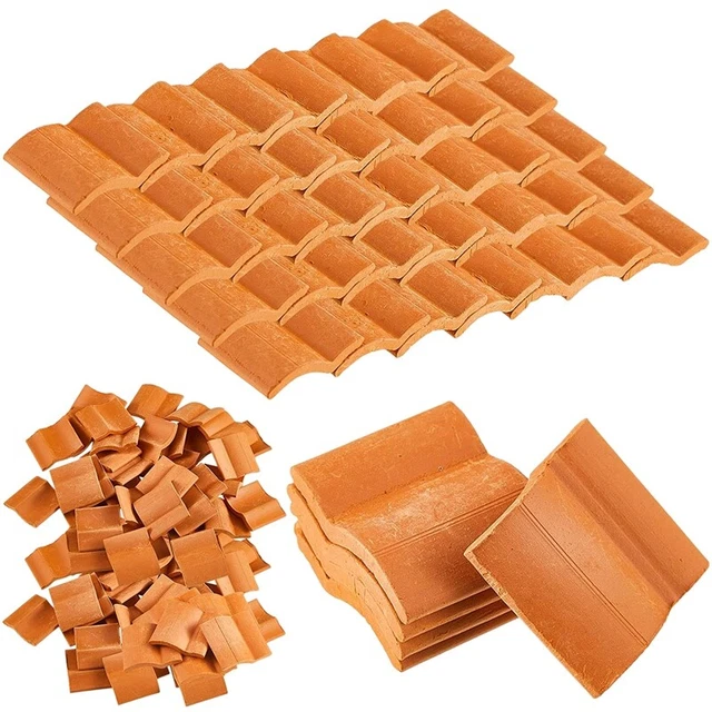 Tegole del Tetto Set di Costruzione di Modelli Tegole in Miniatura Tegole d O7M2