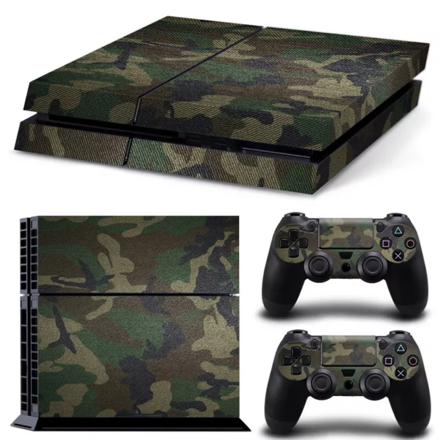 Camo Vinyl Decal Skin Sticker Film For PlayStation 4 PS4 Console and Controllers