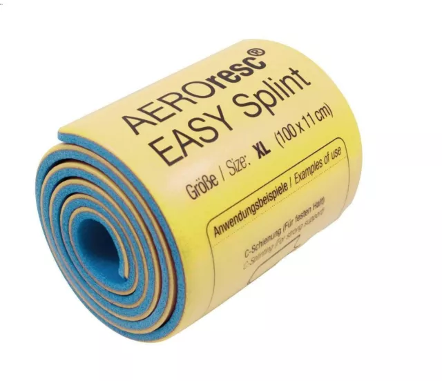 Splintschiene Easy Splint Schiene Aeroresc Rescue XL 100 cm X 11 cm gerollt Roll