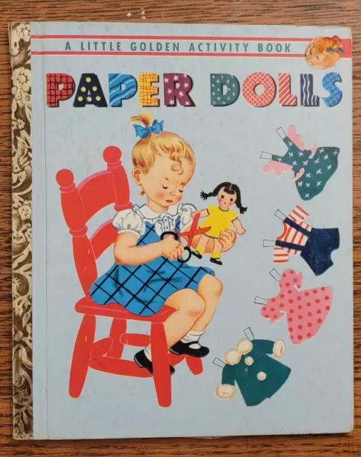 Little Golden Activity Book #A47 Paper Dolls with dolls and clothes "B" 1951