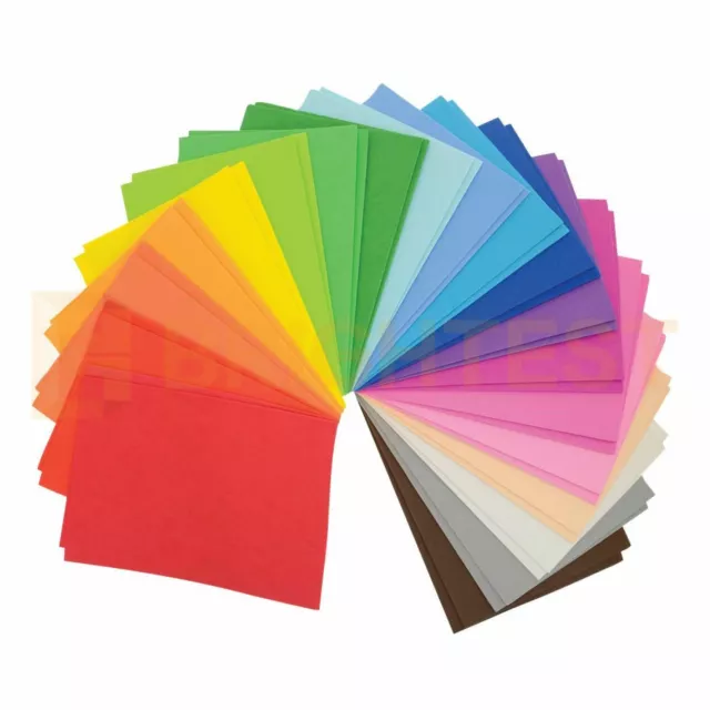 50pk Rainbow EVA Foam Craft Sheets Fun Paper Handmade Art Kids Assorted Colours 3