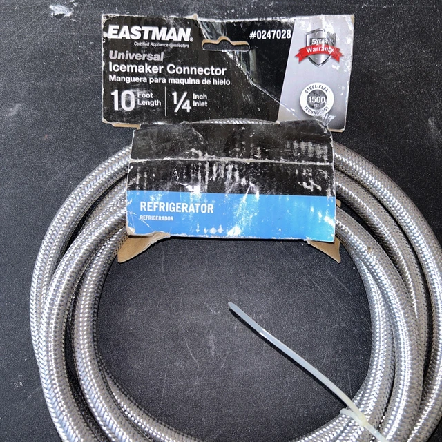 EASTMAN UNIVERSAL Ice Maker Connector 10 ft. x 1/4" Inlet