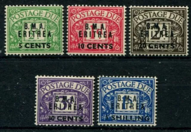 Boic Eritrea 1948 Postage Dues Sged1/5 Mnh