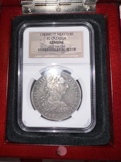 El Cazador  1783 Mo Ff Mexico Silver 8 Reales - Ngc Genuine