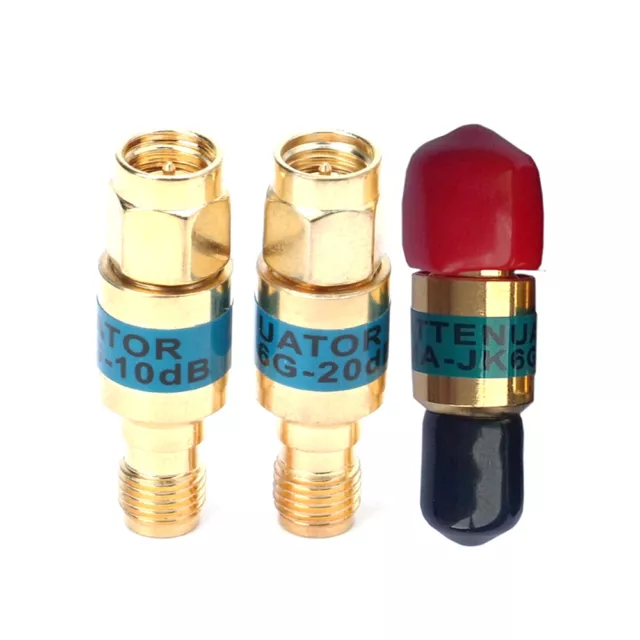 RF Coaxial Attenuator SMA JK Male to Female Golden Connector 2W 1-30dB DC-6GHz