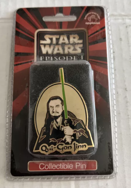 Star Wars Episode 1 Qui Gon Jinn Applause Collectible Cloisonne Pin New 43133