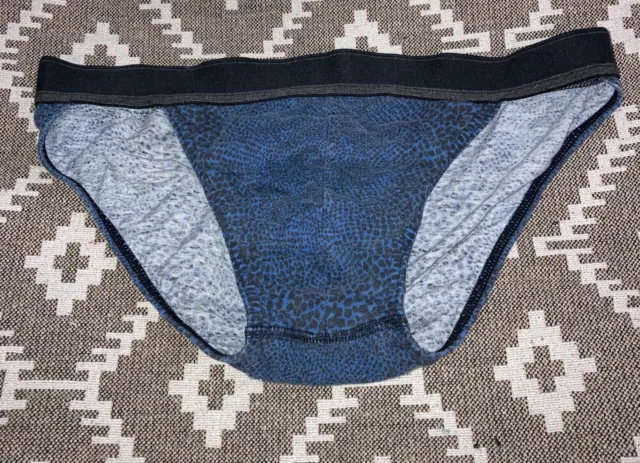 VINTAGE STAFFORD STRING bikini briefs Cotton underwear Blue Animal ...