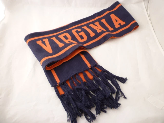 UVA Scarf Cavaliers Virginia Nike Rally 70" long Reversible Orange Dark Blue