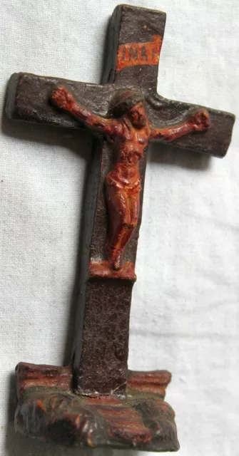 Altes Kreuz / Kruzifix aus Masse von ca.1930