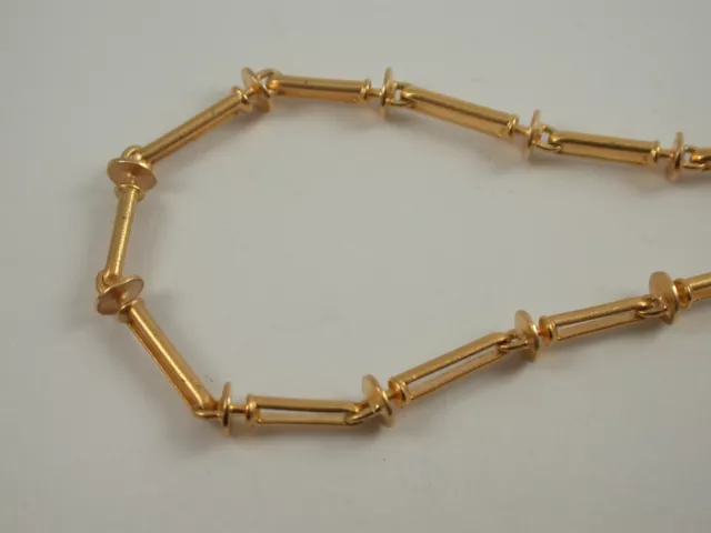 ungewöhnliche Designer Kette 750 18k Gelbgold - Länge 50 cm