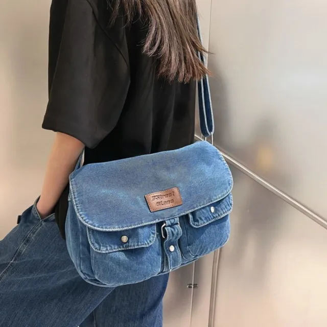 Couleur Bleu clair Sac bandoulière en denim Achats Sacoche Hobos  Filles Femmes