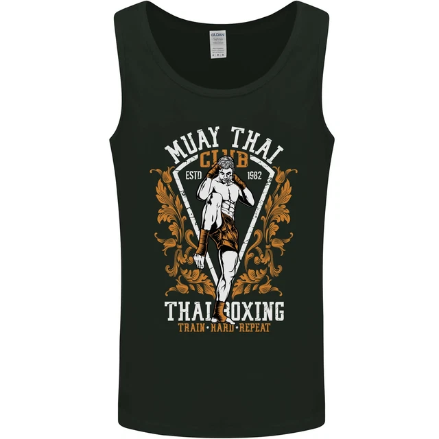 Muay Thai Fighter Warrior MMA Martial Arts Mens Vest Tank Top