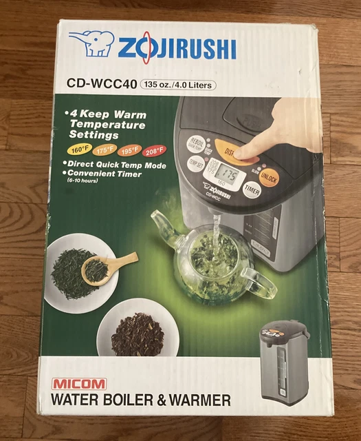 BRAND NEW ZOJIRUSHI CDWCC40 4Liter Water Boiler and Warmer Dark