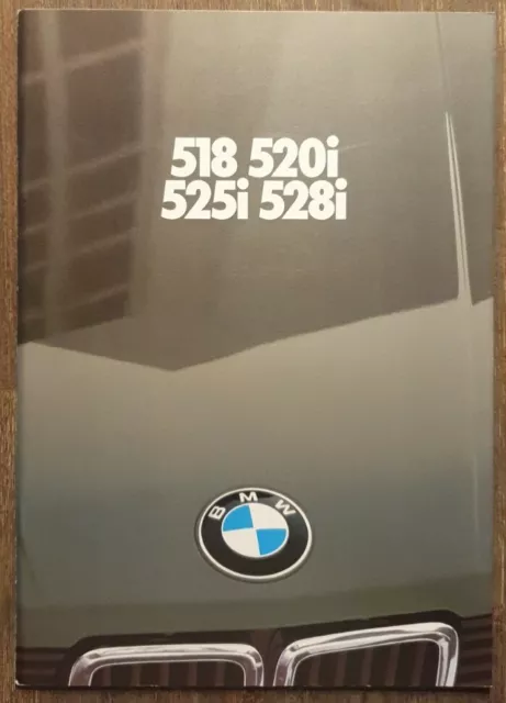 BMW 528i/525i/520i/518 5er E28 Prospekt/brochure/folleto/opuscolo/broschyr 1982