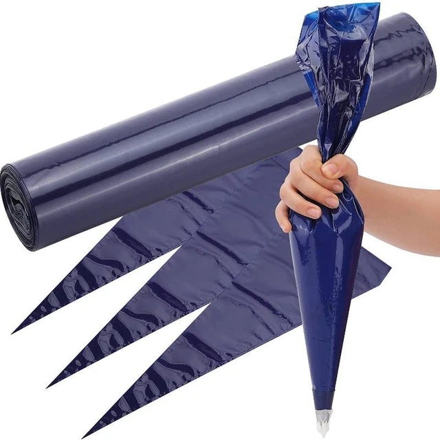 Pastel Glaseado Pastelería Bolsa Resistente No Tóxico Grueso Plástico Azul Horno