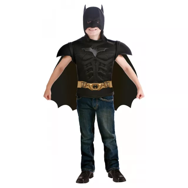 Deluxe Batman Muscle Chest Top Costume Batman Halloween Fancy Dress