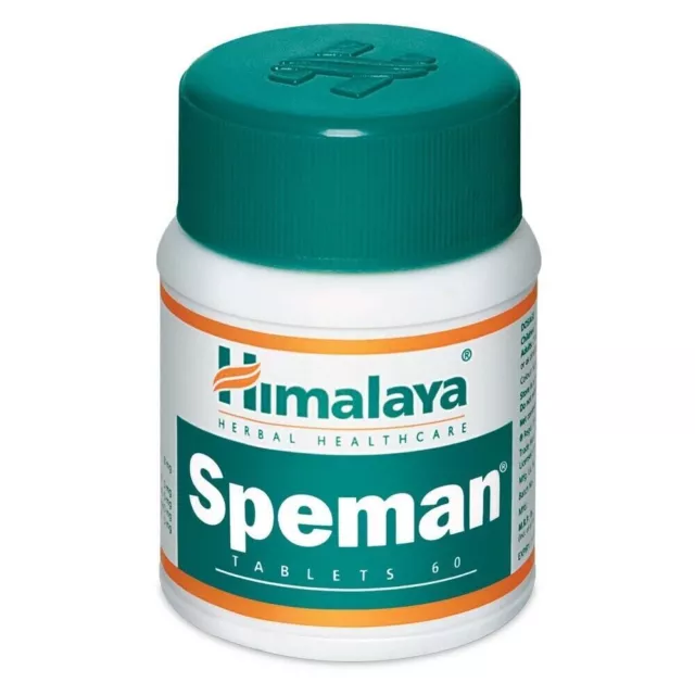 2x Himalaya Herbals SPEMAN 60 Tabs (Tabletten) + Long Expiry ll