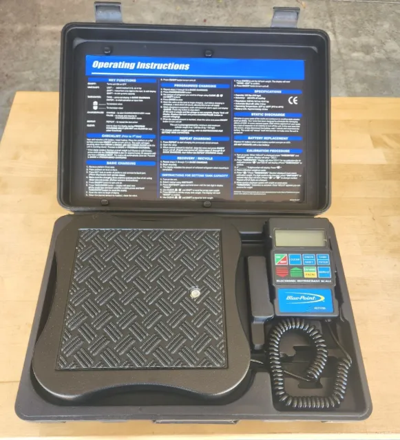 Blue Point Portable Electronic Refrigerant Scale ACT120A Mint Condition