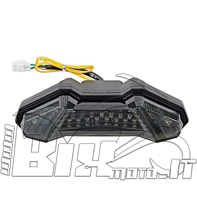 Faro Posteriore Stop A Led Indicatori Direzionali Yamaha Mt09 Fz09 Tracer Fume' 2