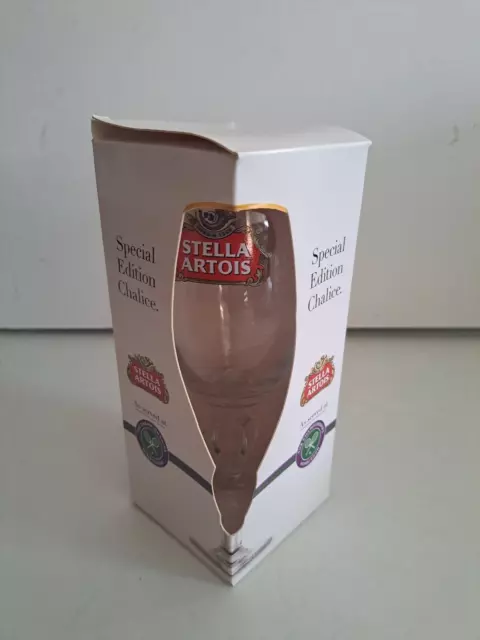 Stella Artois Special Edition Wimbledon Chalice In Box 33cl Beer Glass