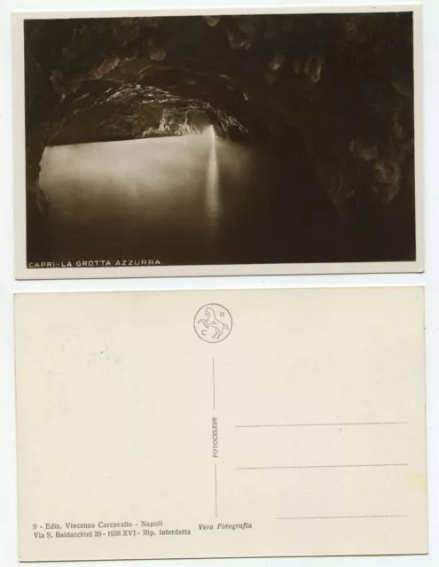 28041 - Capri - La Grotta Azzurra - Echtfoto - alte Ansichtskarte