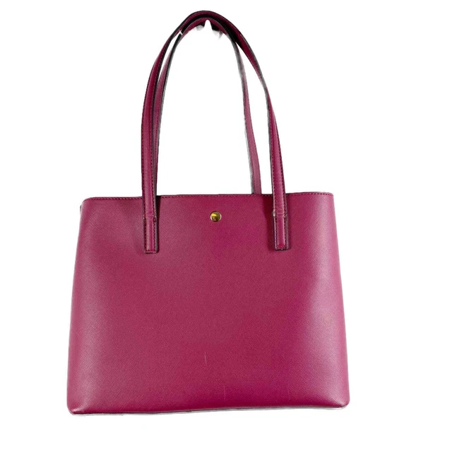 Trina Turk Dark Pink Tote Bag Shoulder Purse