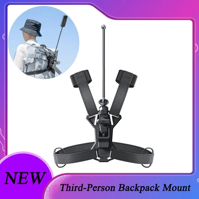 Third-Person Backpack Mount For Insta360 ONE RS/X2/X3/R/X/ONE Action Camera ADE