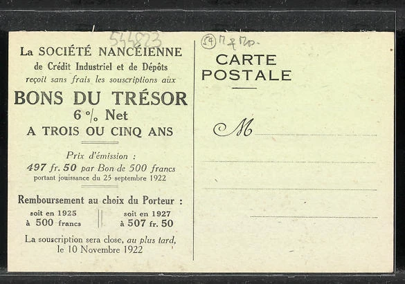 CPA Nancy, Societe Nancienne, 4, Place Saint-Jean, Banque 2