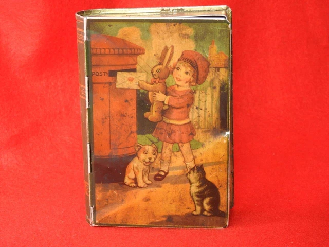 Chad Valley 1950s Banda Stagnata Libro Forma Soldi Scatola " My Proprio "