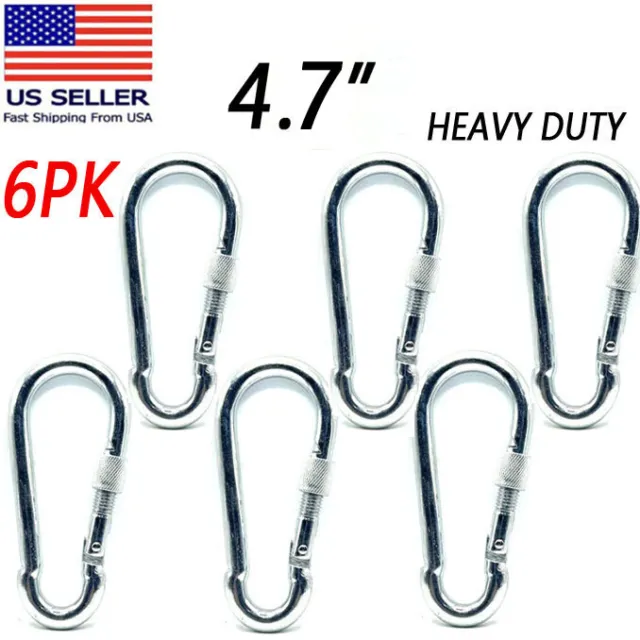 HEAVY DUTY CARABINER Snap Hook 316 Stainless Steel Marine Grade many sizes  $9.80 - PicClick