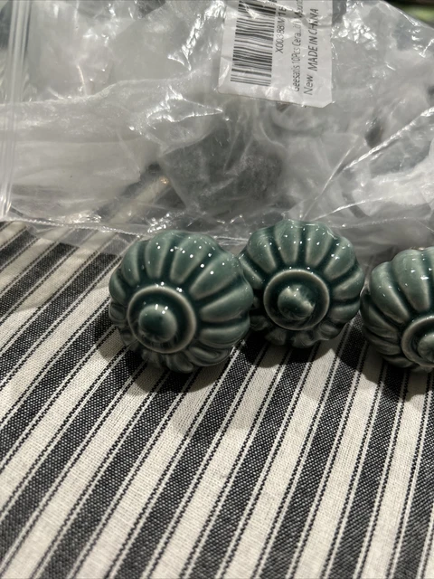 10 Ceramic Pumpkin Handle Cabinet Knobs Decor for Vintage Drawer Closet Cupboard
