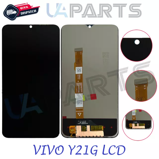 For VIVO Y21G 6.51" V2152 Touch Screen Digitizer LCD Display Replacement Black