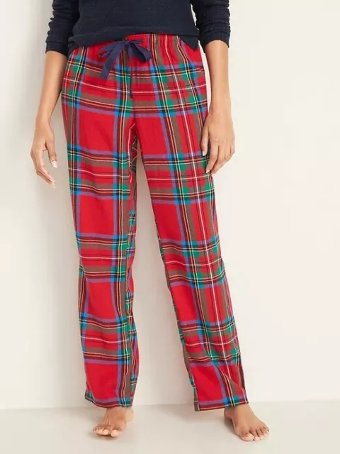 NWT Old Navy Red Green Tartan Plaid Flannel Pajama Pants Sleep Lounge Men  SMXXL