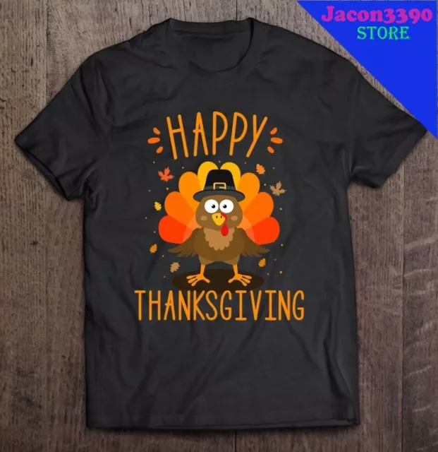 Happy Thanksgiving For Turkey Day Family Dinner T Shirt S-4XL