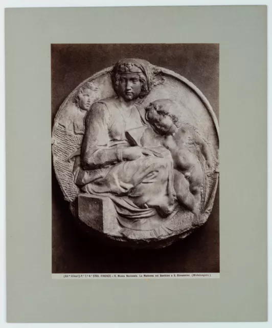 FRATELLI ALINARI (19.Jhd), Maria mit Christuskind des Michelangelo, Florenz, um 2