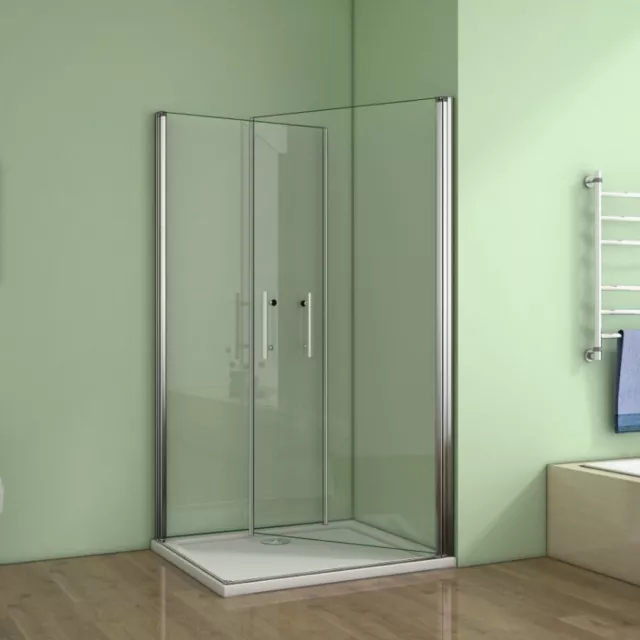 90 x 90 cm Duschkabine SchwingtAzr Eckeinstieg Duschabtrennung Dusche Duschwand 2