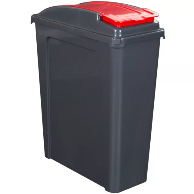 Mülleimer 25 Liter Abfalleimer Deckel Eimer Papierkorb Abfallsammler Recycling