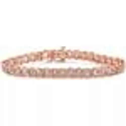 2,0 Karat 10 Karat Roségold Diamant fächerförmig Link Tennis Armband Sterlingsilber