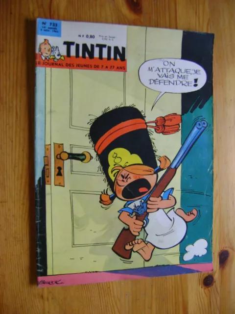 Journal Tintin n° 733 - Couverture BERCK Rataplan