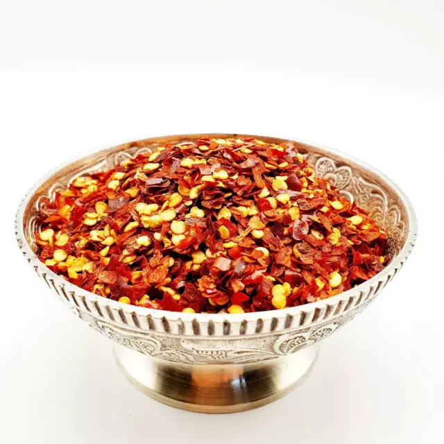 Crushed Dried Chilli Flakes Red Pepper Chilly Flake Grade A* Quality Free UK P&P