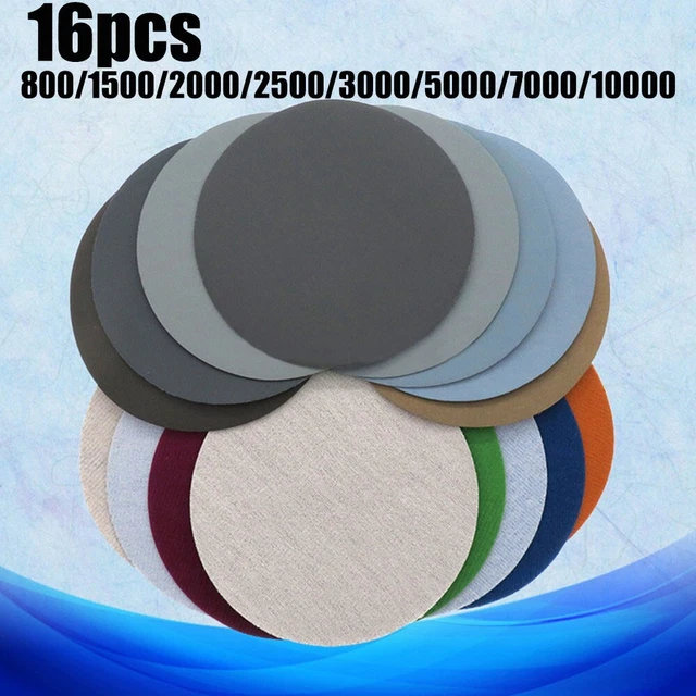 Papier de verre 20pcs 6 pouces 150mm disques de ponçage étanches Papier de verre 20pcs 6 pouces 150mm disques de ponçage étanches