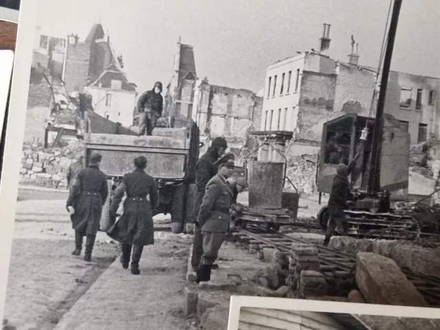 Konvolut WK2 12 Fotos Wehrmacht Kämpfe im Westen Soldatengräber 1939