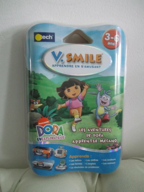 Jeu VTech V.Smile – Les Aventures De Dora Apprentie Meccano – Très Bon état – Version Française