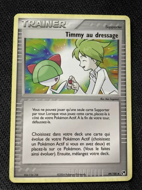 Timmy Au Dressage Unco - Pokemon 89/100 Ex Tempete De Sable Bloc Ex Fr