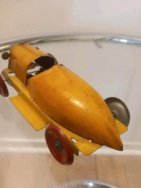 Ancienne Voiture à Ressort En Tôle Peinte - Jouet Vintage Début XXe Siècle (JEP ?)