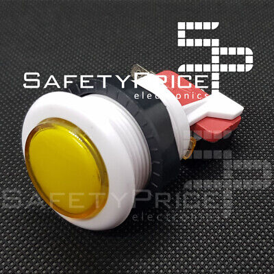 Jamma Bouton Poussoir Arcade 30mm Jaune Faston Jamma Push Bartop Raspberry REF481 