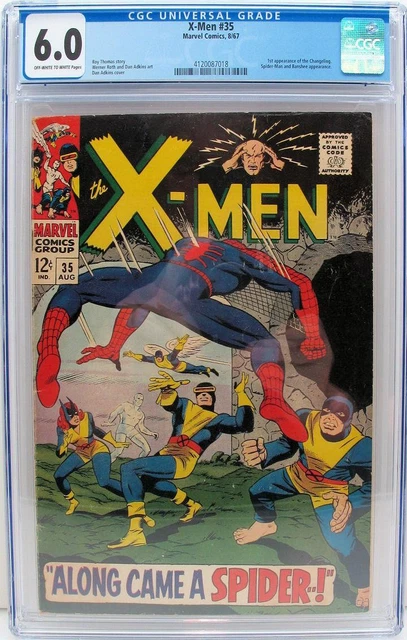 X-Men #35, CGC 6.0 Marvel, 1st app Changeling (later reintroduced as Morph