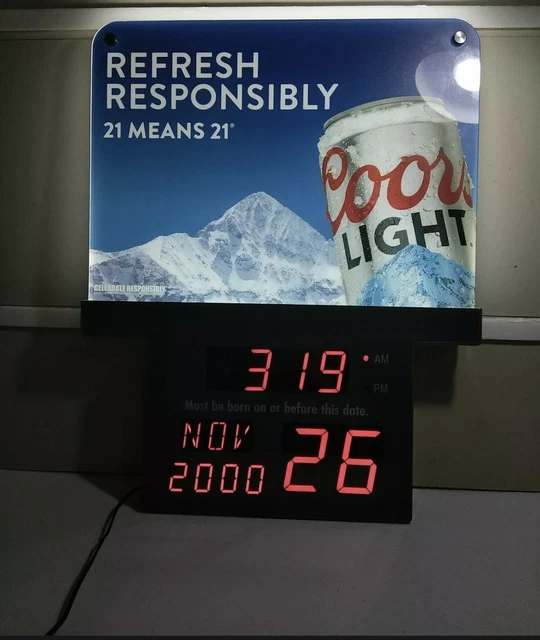COORS LIGHT BEER LED Light Sign 21 Means 21 100 00 PicClick