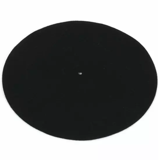 LCV 10" schwarze Filzmatte mittlere Dichte 3 mm Universal Ersatz Plattenspielermatte 2